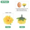 Unique Bargains Silk Plastic Small Faux Rose Artificial Flower Heads 1.2 inch - 3 of 4
