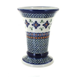 Blue Rose Polish Pottery 853 Zaklady Small Vase - 1 of 1