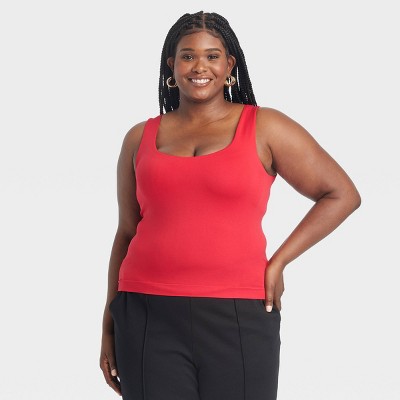 Women's Slim Fit Seamless Tank Top - A New Day™