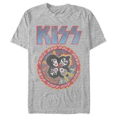 Kiss Men's Group Band T-Shirt with Short Sleeves, Sizes S-3XL