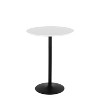 Sapphtopaz 27" Round Dining Table Pebble Contemporary Glam Adjustable Dining or Bar Table for Dining Room, Small Spaces - 3 of 4