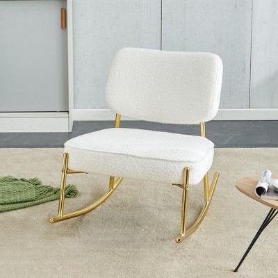 CAVINAS Accent Chair Rocking Chair with Cushioned Seat Comfy Chair with Backrest