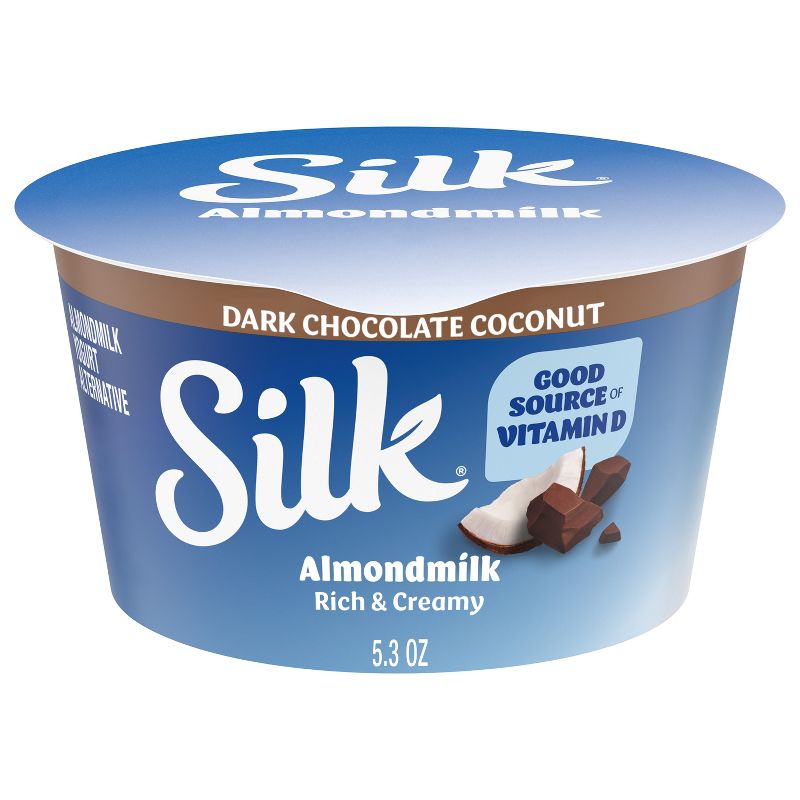 Silk Dark Chocolate Coconut Almond Milk Yogurt Alternative - 5.3oz Cup, 1 of 10