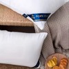 FONTOI 1 Pack Bed Pillow with Machine Washable Cover, All-Season Comfort for Queen Size, Perfect for Home, Hotel, Bed, White, 20"*3"*27" - 4 of 4