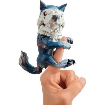 WowWee Untamed Dire Wolf by Fingerlings – Midnight (Black and Red) – Interactive Collectible Toy
