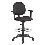 Drafting Stools with Adjustable Arms Black - Boss Office Products