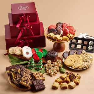 Christmas Gift Baskets, Gourmet Holiday Sampler Gift Baskets, Gourmet Christmas Gifts Baskets For Friends,  Employees, and Boss by Dulcet Gift Baskets - 1 of 4