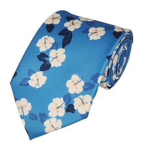 Men's Floral Printed Design 100% Micro Fiber 3.25" W x 58" L Necktie - 1 of 3