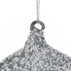 Northlight 5.25" Silver Beads and Sequins Glass Onion Christmas Ornament - 3 of 3