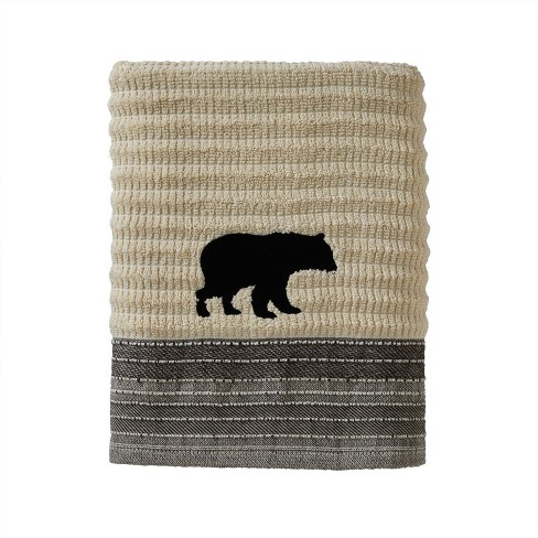 Black Bear Bath Towels