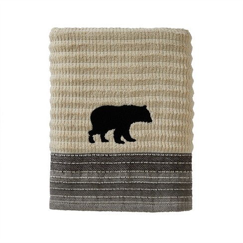 black bear decor bear towel Christmas bear cabin decor lodge decor grizzly  bear gift decorative Christmas towel set