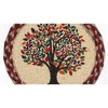 Earth Rugs Rustic Tree of Life Round Jute Trivet – 10" Heat Resistant Table Mat - 2 of 3