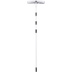 Costway 21FT Telescoping Snow Roof Rake Shovel Large Poly Blade Aluminum Tube Non-Slip Handle - 1 of 4