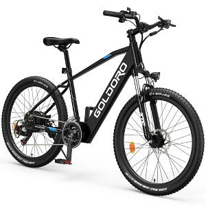 Promounts Goldoro X7 250W 26" Electric Mountain Bike, Black - 1 of 1