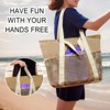FATMOON Beach Tote Bag Waterproof Sandproof Mesh Swiming Pool Bag with Zipper for Summer Vacation - 2 of 4