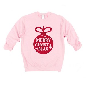 Simply Sage Market Women's Graphic Sweatshirt Merry Christmas Oranment - 1 of 4