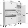 ELECWISH Shoe Cabinet with Doors, Slim Freestanding Shoe Storage Cabinet, 22 Pair Shoe Rack Organizer with 3 Flip Drawers for Entryway - 3 of 4