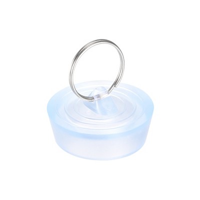 Unique Bargains Rubber Clear Hanging Ring Bathtub Kitchen Drain Stopper