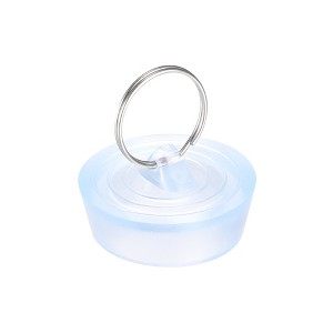 Unique Bargains Rubber Clear Hanging Ring Bathtub Kitchen Drain Stopper - 1 of 4