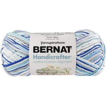 Bernat Handicrafter Ombre #4 Medium Cotton Yarn, Moondance Ombre 1.5oz/42.5g, 68 Yards (6 Pack)