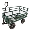 VisioGear Portable Garden Wagons with Double Fence, Portable Carts with Handle, Green, 40.55"*19.7"*39.37" - 4 of 4