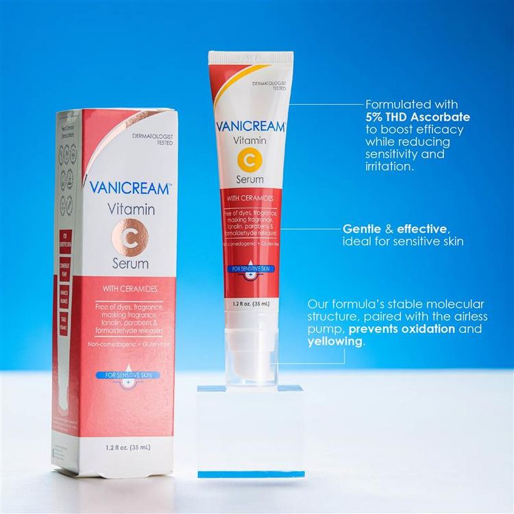 Vanicream Vitamin C Face Serum with Ceramides for Sensitive Skin - Unscented - 1.2 fl oz, 4 of 9