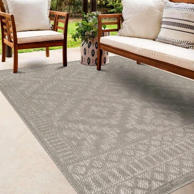 Hauteloom Feya Gray Outdoor Rug