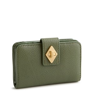 Vera Bradley Women's Leather Small Turnlock Wallet : Target