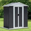Outdoor Metal Storage Shed,storage Shed With Aluminum Alloy Frame With Metal Base,Tool Shed For Patio Garden Backyard-Coolbibila - 2 of 4