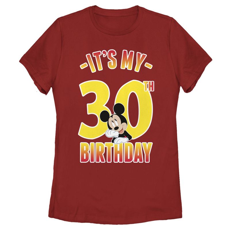 Women's Mickey & Friends It's My 30th Birthday T-Shirt, 1 of 5