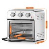 FONTOI Stainless Steel 13QT Family Size Air Fryer Toaster Oven Combo, Hot Air Circulation, Adjustable Time Temp Control, Silver 12.6"* 11.81"*12.6" - 3 of 4