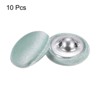 Unique Bargains Blouses Sweater Round Aluminum Cotton Fabric Cloth Covered Buttons 10 Pcs - 3 of 4