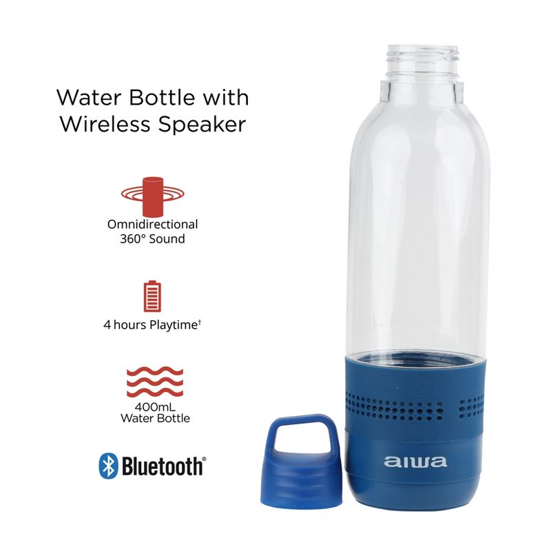 AIWA Get Fit Sport Kit Wireless Sport Earphones + 2 in 1 Water Bottle with Wireless Speaker, 2 of 7