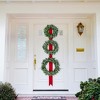 Northlight Pre-Lit B/O Frosted Wreath Trio Christmas Decoration - 6.5' - Clear LED Lights - 2 of 4