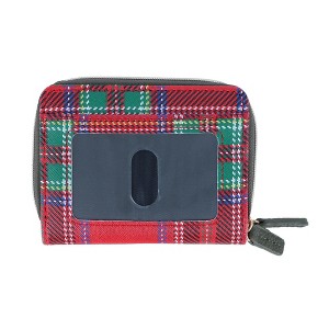 Buxton Women's Tartan Plaid Printed Vegan Leather Wizard Wallet - 1 of 4
