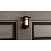 Urban Ambiance Luxury Mid-Century Modern Outdoor Wall Sconce 12''H x 9.125''W,  Midnight Black Finish,  Riverside Collection, UHP1310 - 3 of 4