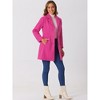 INSPIRE CHIC Women's Single Breasted Notched Lapel Long Winter Coats - 2 of 4