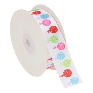 Unique Bargains 0.98"x72.18' Reusable Pattern Gift Ribbon - 1 of 4
