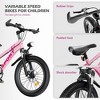 HTUTWOO 24 Inch Kids Mountain Bike for Boys & Girls Ages 7-12 – 7-Speed Gears, Dual Disc Brakes, Shock Absorber Front Fork - 4 of 4