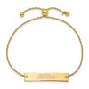 Black Bow Jewelry 14k Yellow Gold Plated Sterling Silver Mississippi Rebels NCAA ID Bracelet 9 Inch - 2 of 3