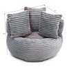 Corduroy Bean Bag Couch Oversized High Back,Bean Bag Sofa Chair with Filler for Living Room Bedroom,Large Bean Bag Chair for Gaming Home-Koiai - 4 of 4