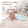 Hooded Baby Towels - 6 Layer, 100% Muslin Cotton - Large 32 x 32 Inch By Comfy Cubs - 4 of 4