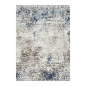 Abynow Geometric Modern Loomed Machine Washable Area Rug - 1 of 4
