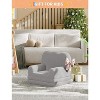 Kids Couch, 2-in-1 Convertible Toddler Sofa Chair, Fold Out Lounger Bed, Soft Teddy Fleece for Playroom, Nursery, Birthday Gift - 2 of 4