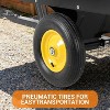 Heavy Duty Steel ATV UTV Trailer, Tow Behind Dump Cart with Removable Sides, Garden Yard Wagon for Tractor - 3 of 4