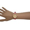OLIVIA PRATT RHINESTONE SKINNY LEATHER STRAP WATCH - 2 of 4