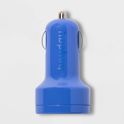 heyday™ 2-Port USB Car Charger - Blue