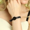 SOHI Women's Onyx Black The Montre Statement Bracelet - 3 of 4
