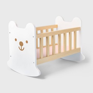 Baby Doll Wooden Crib - Gigglescape™ - 1 of 4