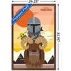 Trends International Star Wars: The Mandalorian - Geo Pop Sunset Framed Wall Poster Prints - 3 of 4